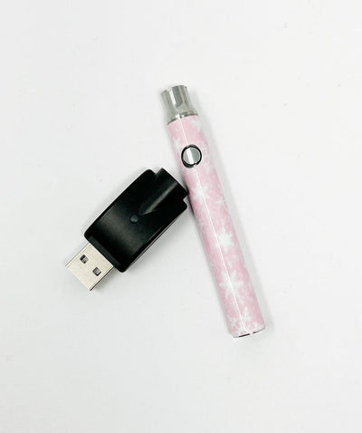 510 Threaded Battery Pink Snowflakes Starter Kit