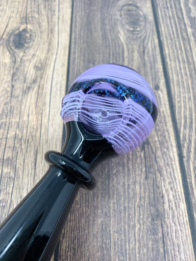Purple Galaxy Swirl Glass Hand Pipe