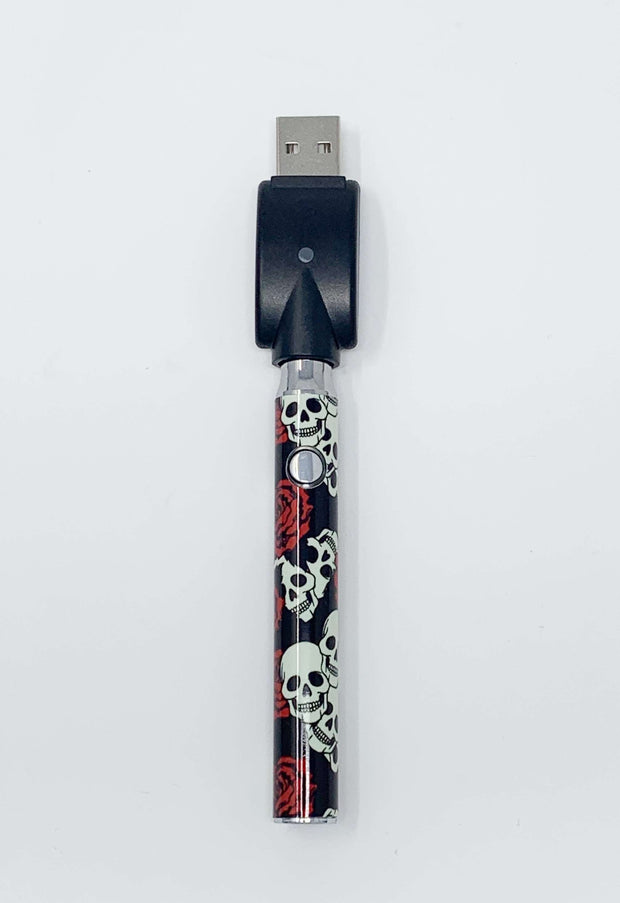 510 Threaded Battery Skulls and Roses Vape Pen