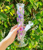 purple dried floral water pipe