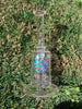 Opal Holographic StayLit 9in Bent Neck Glass Water Hand Pipe/Dab Rig